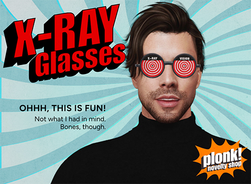Plonk X-ray Glasses advertisement, third execution